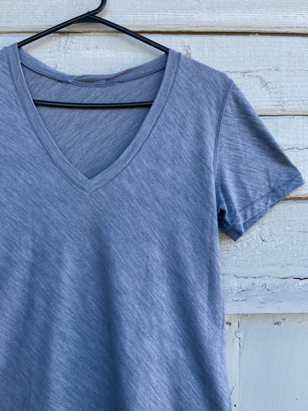 Lululemon Light Blue What The Sport V Neck Tee Size 8-10 - Picture 9 of 12